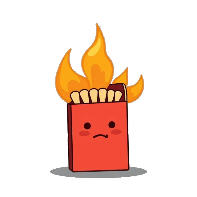 Hi, I'm Toasty! Yes, I'm a matchbox on fire. Because I'm a firestarter, wicked firestarter. This page not found message, it's because these are the things, the things we lost, the things we lost in the fire fire fire.